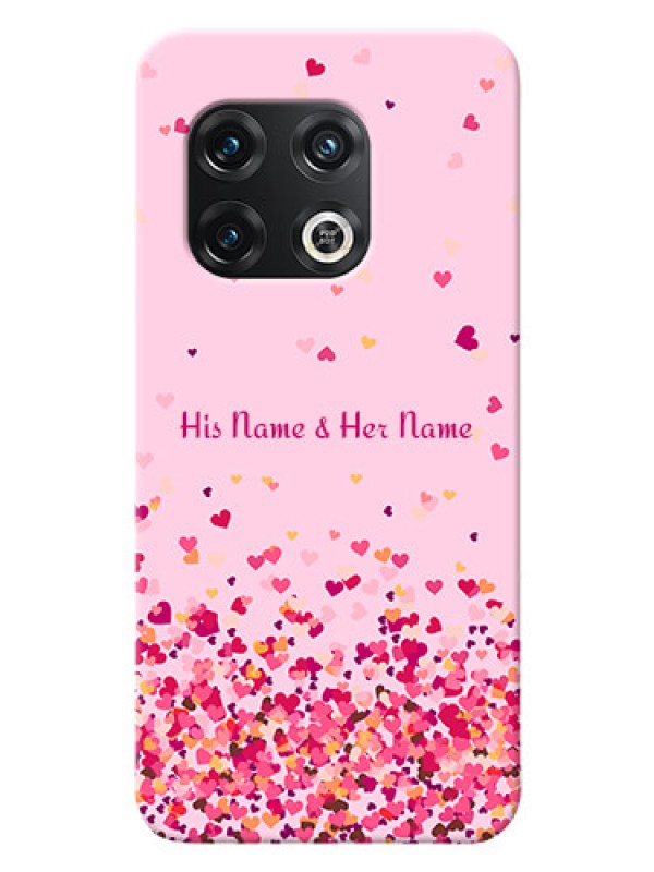 Custom OnePlus 10 Pro 5G Phone Back Covers: Floating Hearts Design