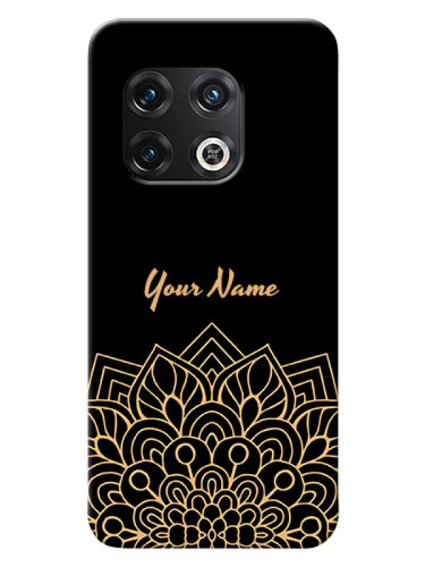 Custom OnePlus 10 Pro 5G Back Covers: Golden mandala Design