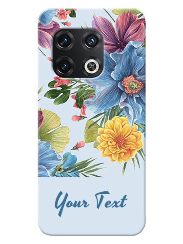 Custom OnePlus 10 Pro 5G Custom Phone Cases: Stunning Watercolored Flowers Painting Design
