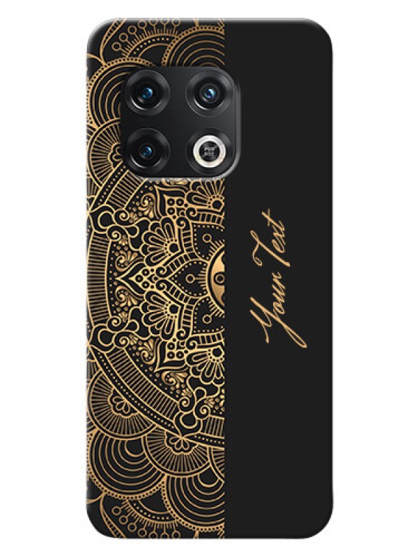 Custom OnePlus 10 Pro 5G Back Covers: Mandala art with custom text Design