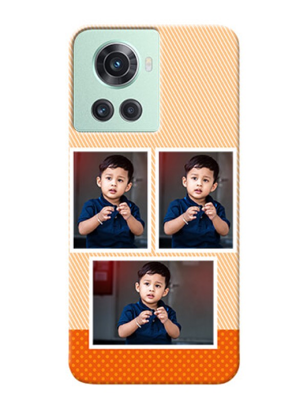 Custom OnePlus 10R 5G Mobile Back Covers: Bulk Photos Upload Design
