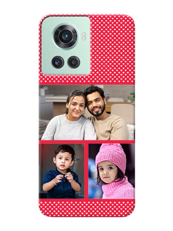 Custom OnePlus 10R 5G mobile back covers online: Bulk Pic Upload Design