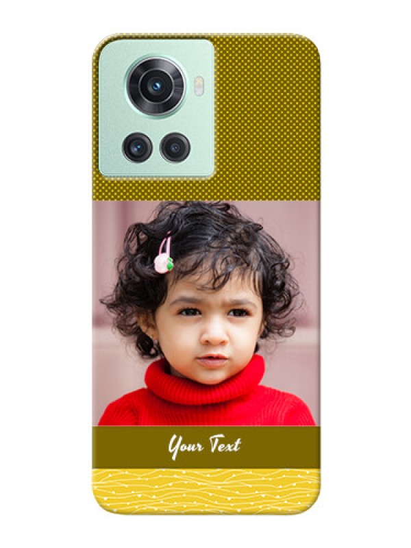 Custom OnePlus 10R 5G custom mobile back covers: Simple Green Color Design