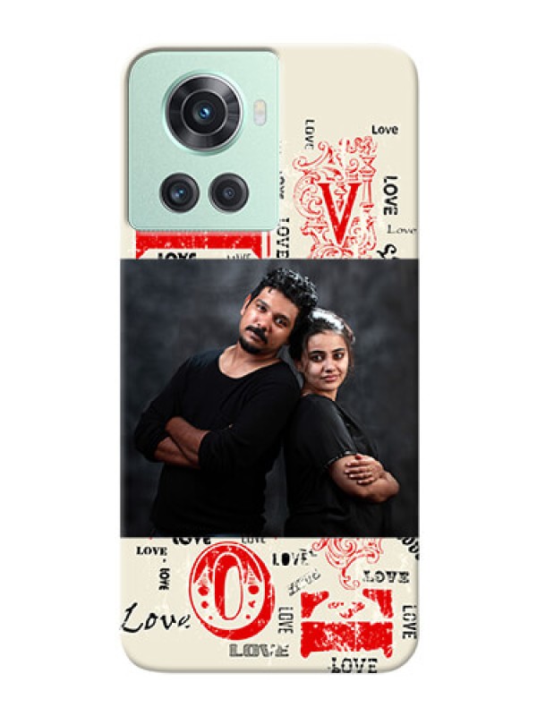 Custom OnePlus 10R 5G mobile cases online: Trendy Love Design Case