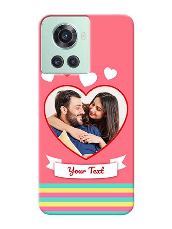 Custom OnePlus 10R 5G Personalised mobile covers: Love Doodle Design