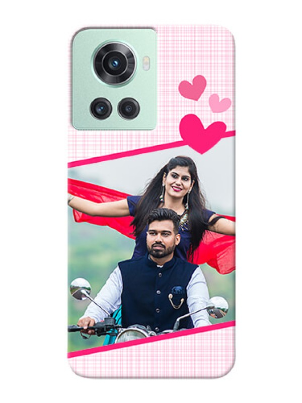 Custom OnePlus 10R 5G Personalised Phone Cases: Love Shape Heart Design