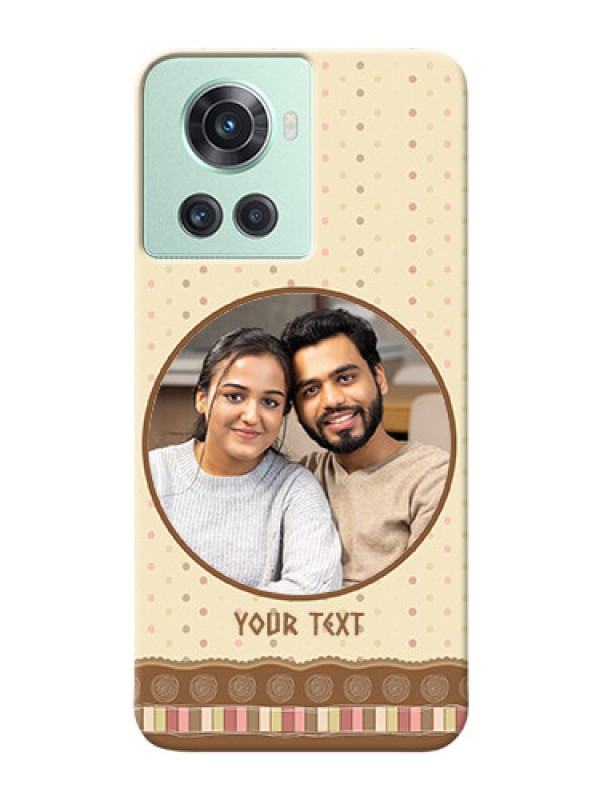 Custom OnePlus 10R 5G Mobile Cases: Brown Dotted Mobile Case Design