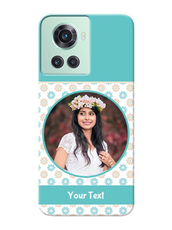 Custom OnePlus 10R 5G Custom Mobile Back Covers: Beautiful Flowers Design