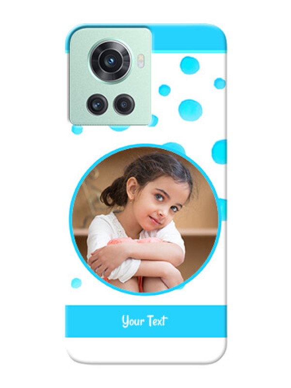 Custom OnePlus 10R 5G Custom Phone Covers: Blue Bubbles Pattern Design