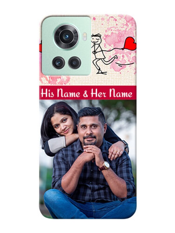 Custom OnePlus 10R 5G phone back covers: You and Me Case Design