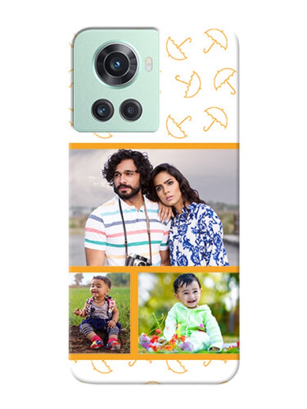 Custom OnePlus 10R 5G Personalised Phone Cases: Yellow Pattern Design