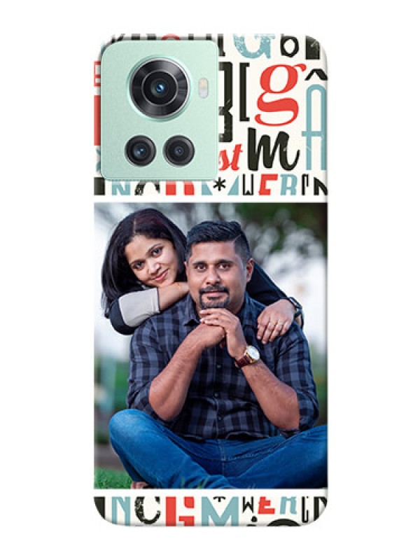 Custom OnePlus 10R 5G custom mobile phone covers: Alphabet Design