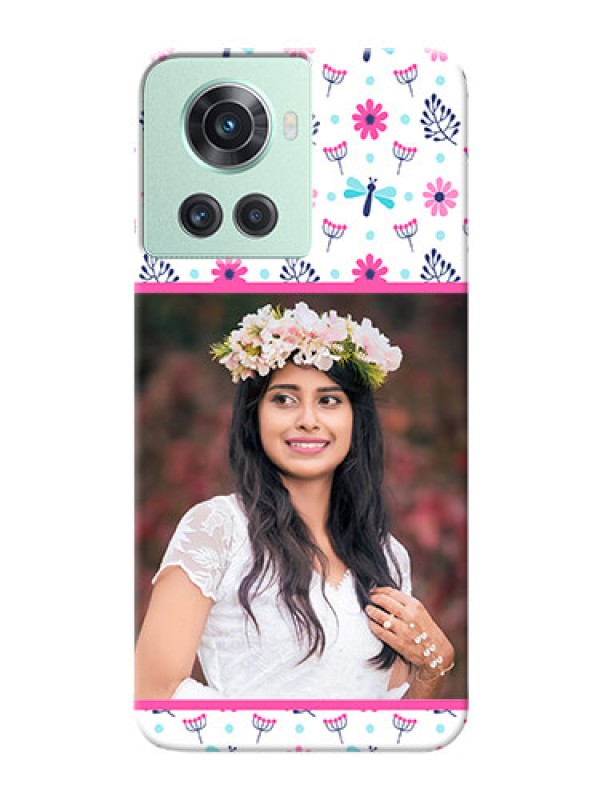 Custom OnePlus 10R 5G Mobile Covers: Colorful Flower Design