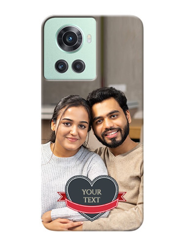 Custom OnePlus 10R 5G mobile back covers online: Just Married Couple Design