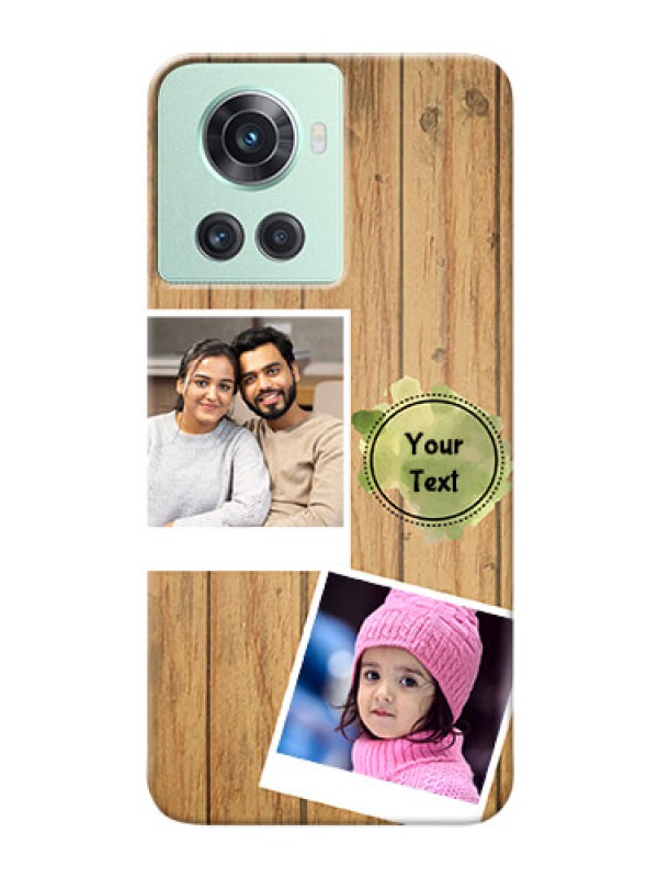 Custom OnePlus 10R 5G Custom Mobile Phone Covers: Wooden Texture Design