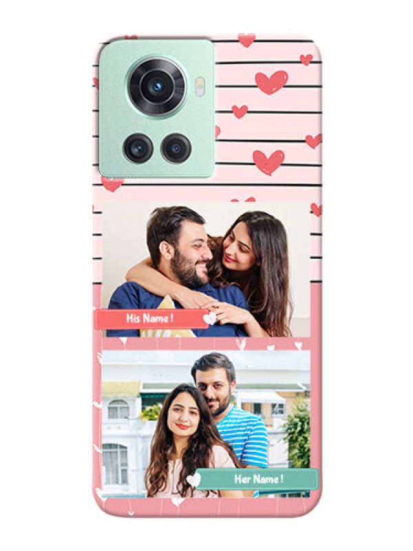 Custom OnePlus 10R 5G custom mobile covers: Photo with Heart Design