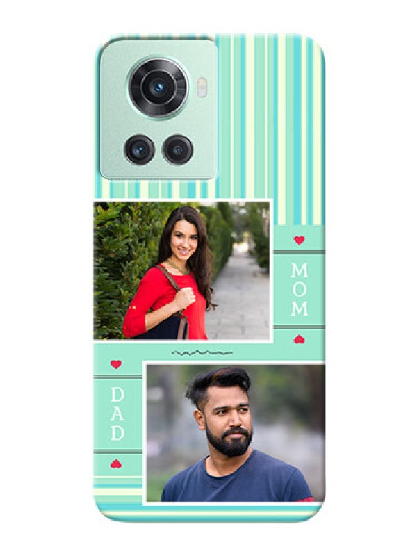 Custom OnePlus 10R 5G custom mobile phone covers: Mom & Dad Pic Design