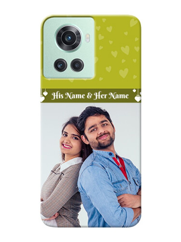 Custom OnePlus 10R 5G custom mobile covers: You & Me Heart Design