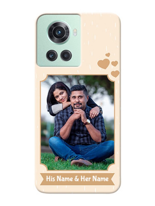 Custom OnePlus 10R 5G mobile phone cases with confetti love design 