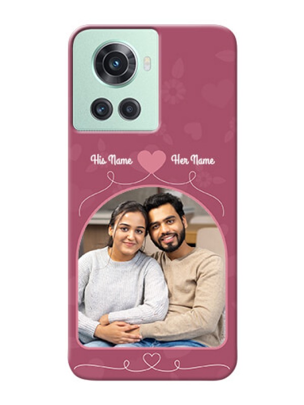 Custom OnePlus 10R 5G mobile phone covers: Love Floral Design