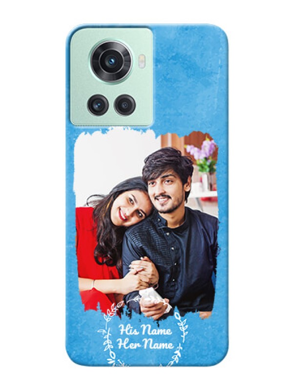 Custom OnePlus 10R 5G custom mobile cases: Blue Color Vintage Design