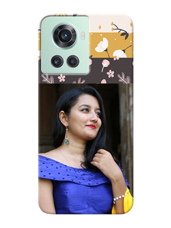 Custom OnePlus 10R 5G mobile cases online: Stylish Floral Design