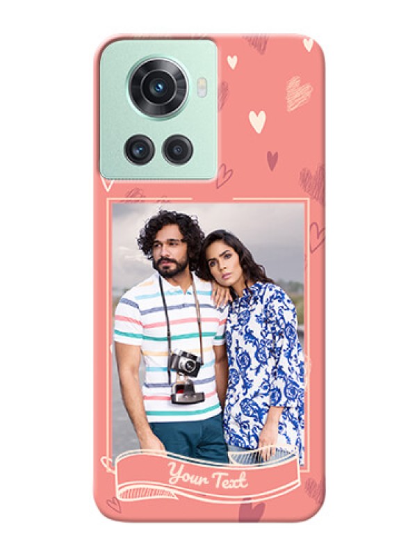 Custom OnePlus 10R 5G custom mobile phone cases: love doodle art Design