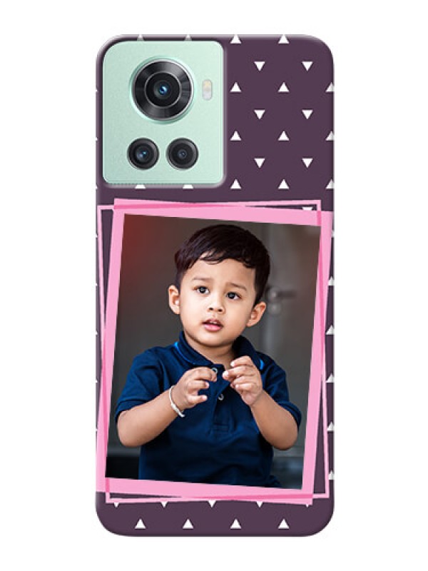 Custom OnePlus 10R 5G Phone Cases: Triangle Pattern Dotted Design