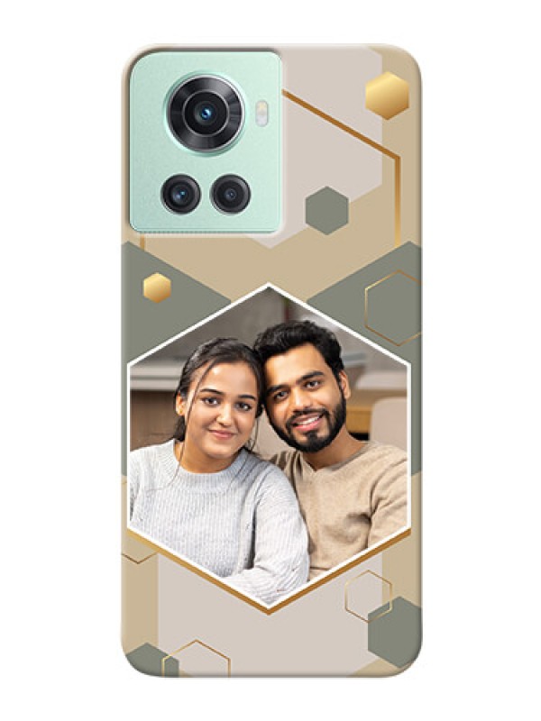 Custom OnePlus 10R 5G Phone Back Covers: Stylish Hexagon Pattern Design