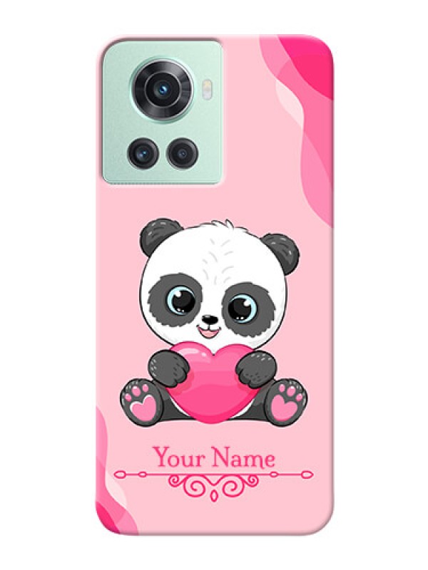 Custom OnePlus 10R 5G Mobile Back Covers: Cute Panda Design
