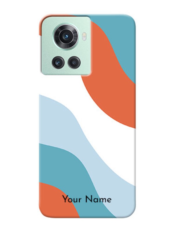 Custom OnePlus 10R 5G Mobile Back Covers: coloured Waves Design