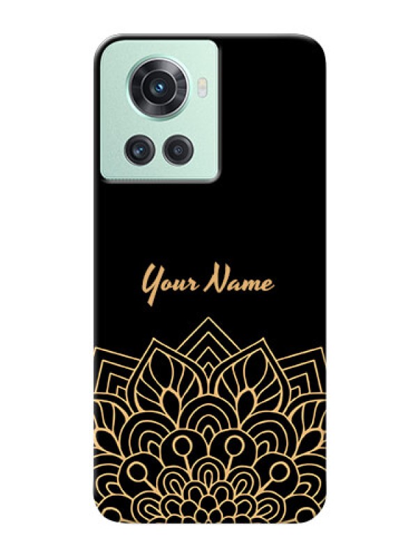 Custom OnePlus 10R 5G Back Covers: Golden mandala Design