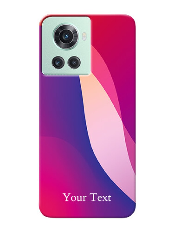 Custom OnePlus 10R 5G Mobile Back Covers: Digital abstract Overlap Design