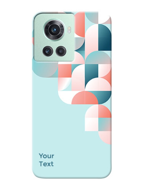 Custom OnePlus 10R 5G Back Covers: Stylish Semi-circle Pattern Design