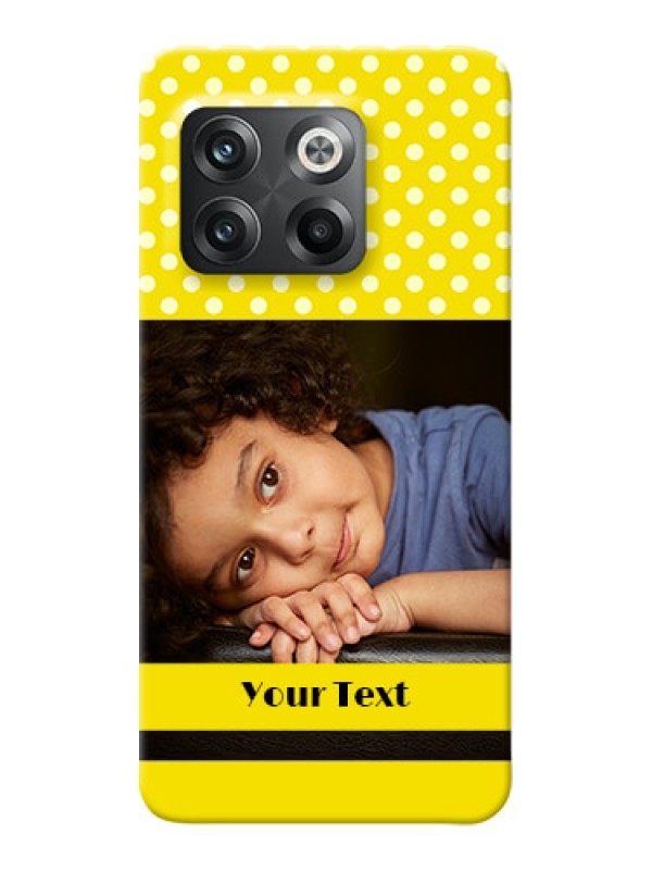 Custom OnePlus 10T 5G Custom Mobile Covers: Bright Yellow Case Design