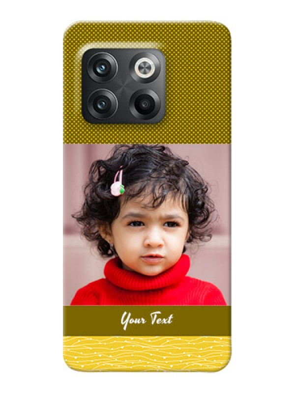 Custom OnePlus 10T 5G custom mobile back covers: Simple Green Color Design