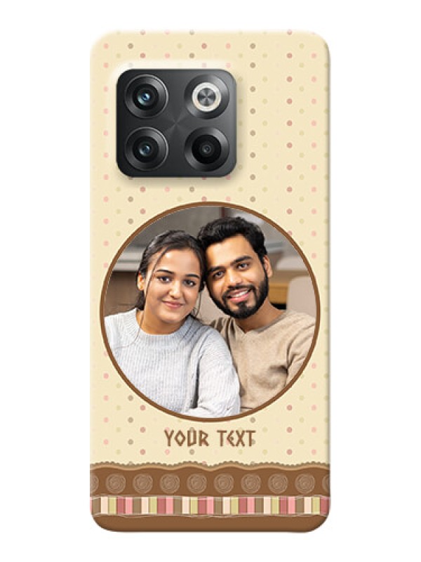 Custom OnePlus 10T 5G Mobile Cases: Brown Dotted Mobile Case Design