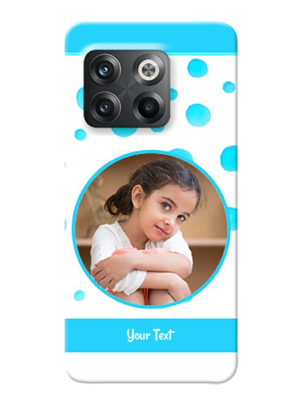 Custom OnePlus 10T 5G Custom Phone Covers: Blue Bubbles Pattern Design