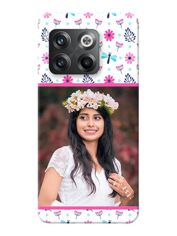 Custom OnePlus 10T 5G Mobile Covers: Colorful Flower Design