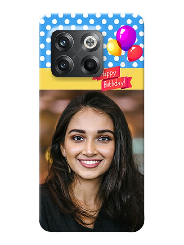 Custom OnePlus 10T 5G custom mobile back covers: Happy Birthday Design