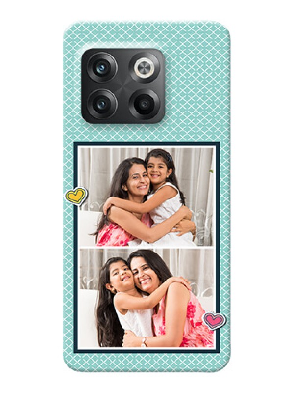 Custom OnePlus 10T 5G Custom Phone Cases: 2 Image Holder with Pattern Design