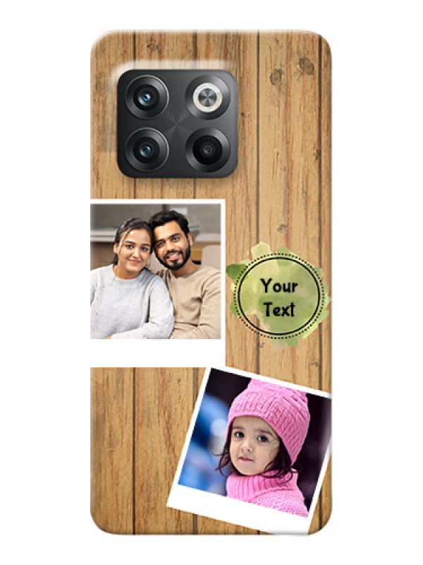 Custom OnePlus 10T 5G Custom Mobile Phone Covers: Wooden Texture Design