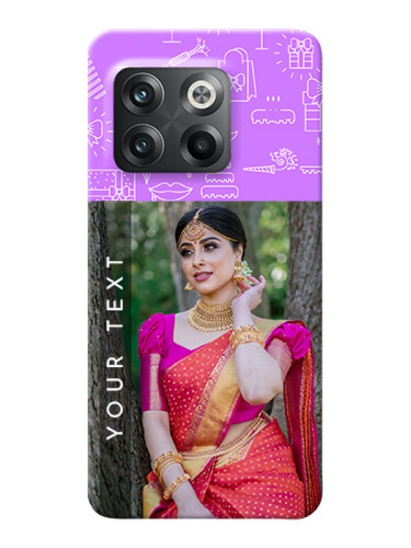 Custom OnePlus 10T 5G Personalized Phone Cases: Birthday Icons Design