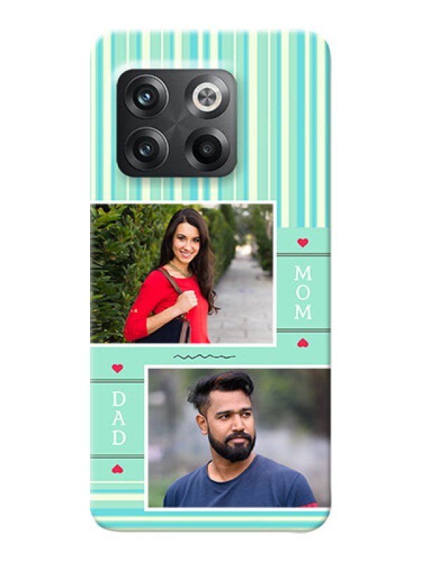 Custom OnePlus 10T 5G custom mobile phone covers: Mom & Dad Pic Design
