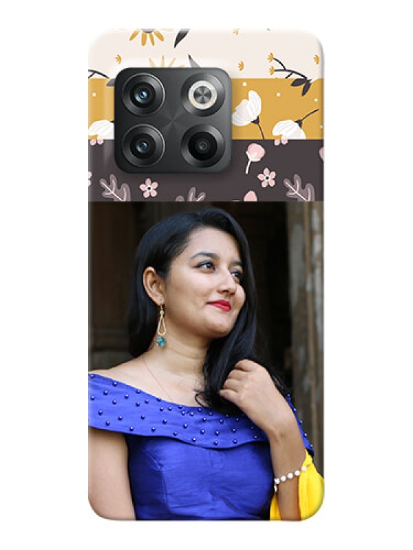 Custom OnePlus 10T 5G mobile cases online: Stylish Floral Design