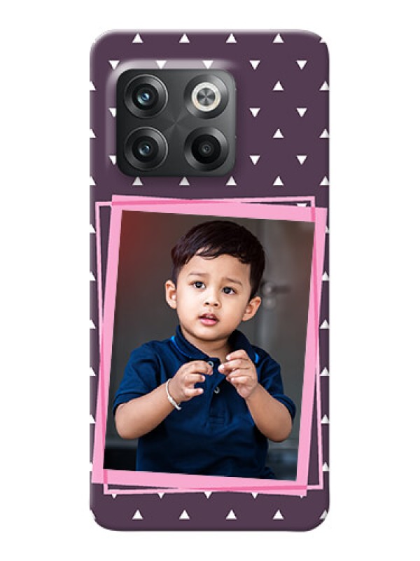 Custom OnePlus 10T 5G Phone Cases: Triangle Pattern Dotted Design