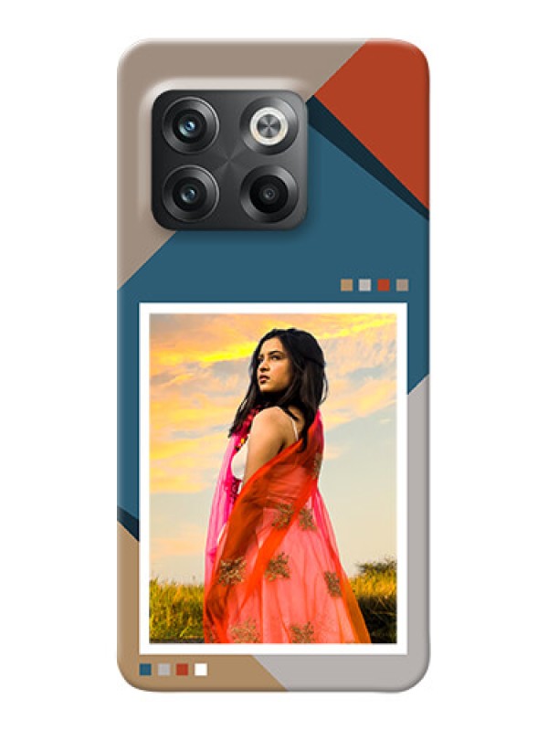 Custom OnePlus 10T 5G Mobile Back Covers: Retro color pallet Design