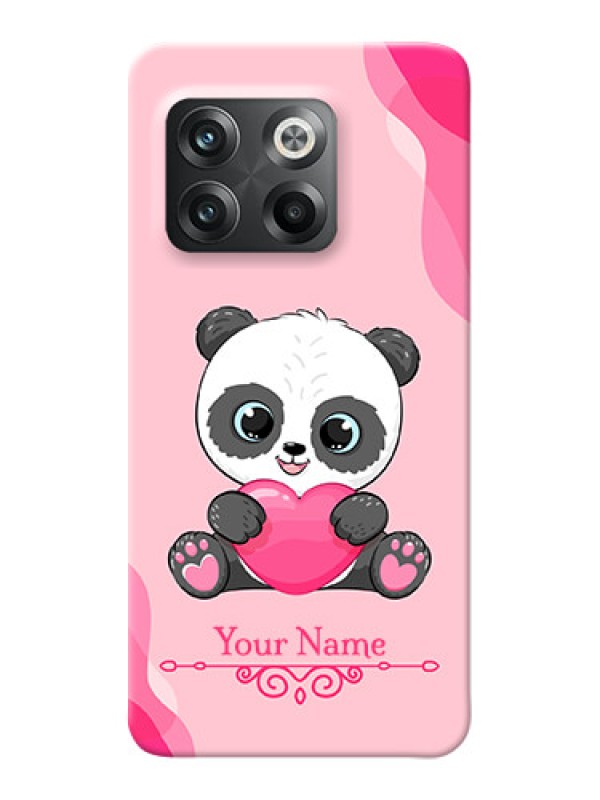 Custom OnePlus 10T 5G Mobile Back Covers: Cute Panda Design