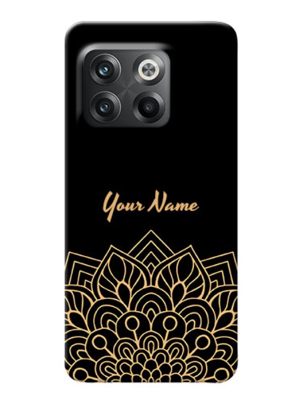 Custom OnePlus 10T 5G Back Covers: Golden mandala Design
