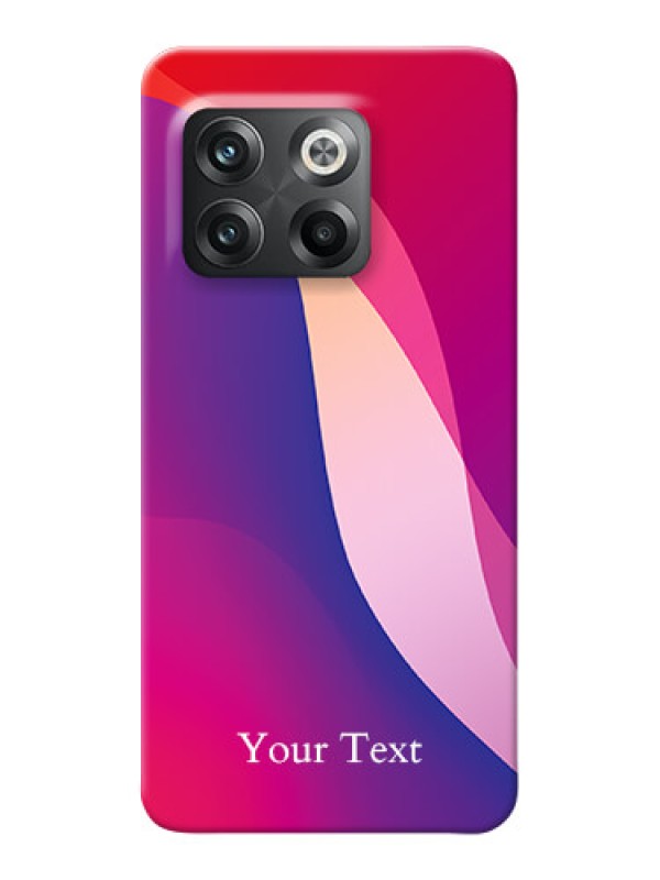 Custom OnePlus 10T 5G Mobile Back Covers: Digital abstract Overlap Design